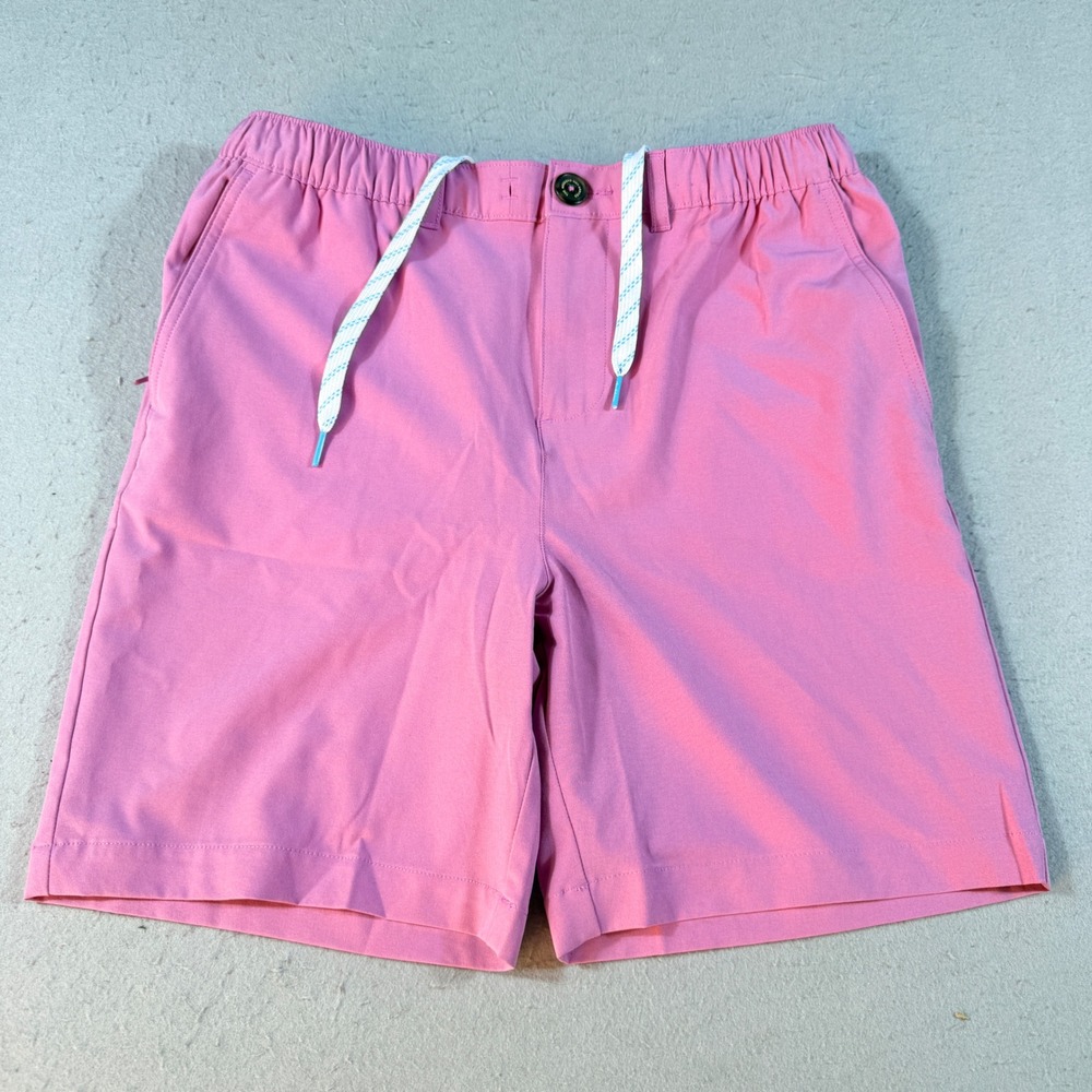 Chubbies Youth Boys Shorts Pink Elastic Waist Drawstring Size L 14/16
